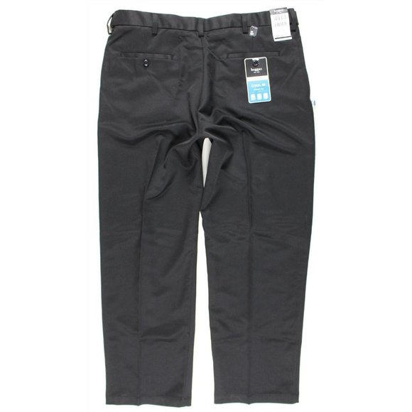 NWT Haggar Cool 18 Performance Chino Golf Pants MENS 38 x 30 Black - Picture 4 of 7